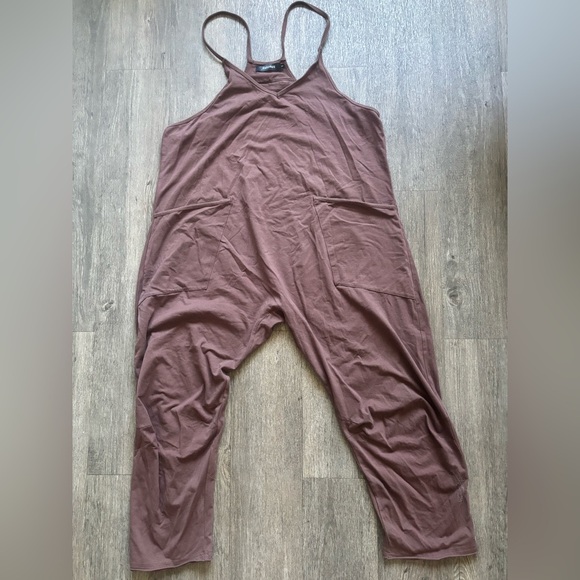 Women's Brown Jumpsuit - Picture 1 of 5